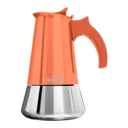 Escali. London Sip Espresso Maker, 6 Cups, Stainless Steel, Copper EM6C